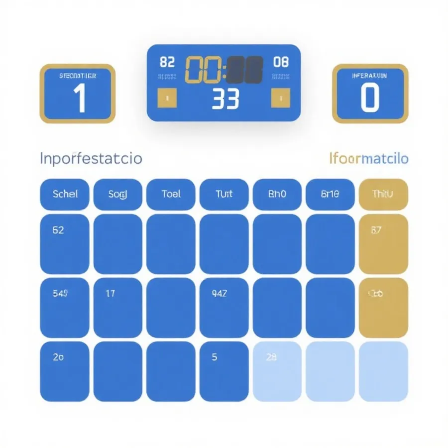 赛程与比分信息图示意